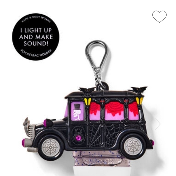 Bath and Body Works Halloween Hearse Pocketbac Holder Goth Light Sound NWT - Picture 8 of 10